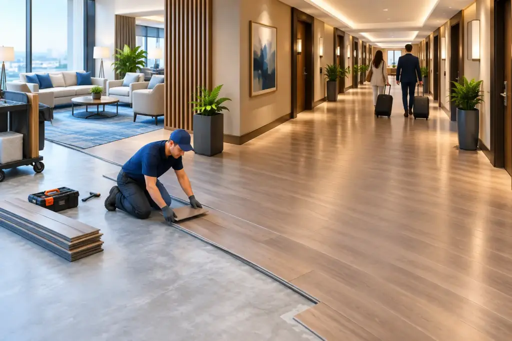 Hotel Flooring Renovation That Protects Uptime
